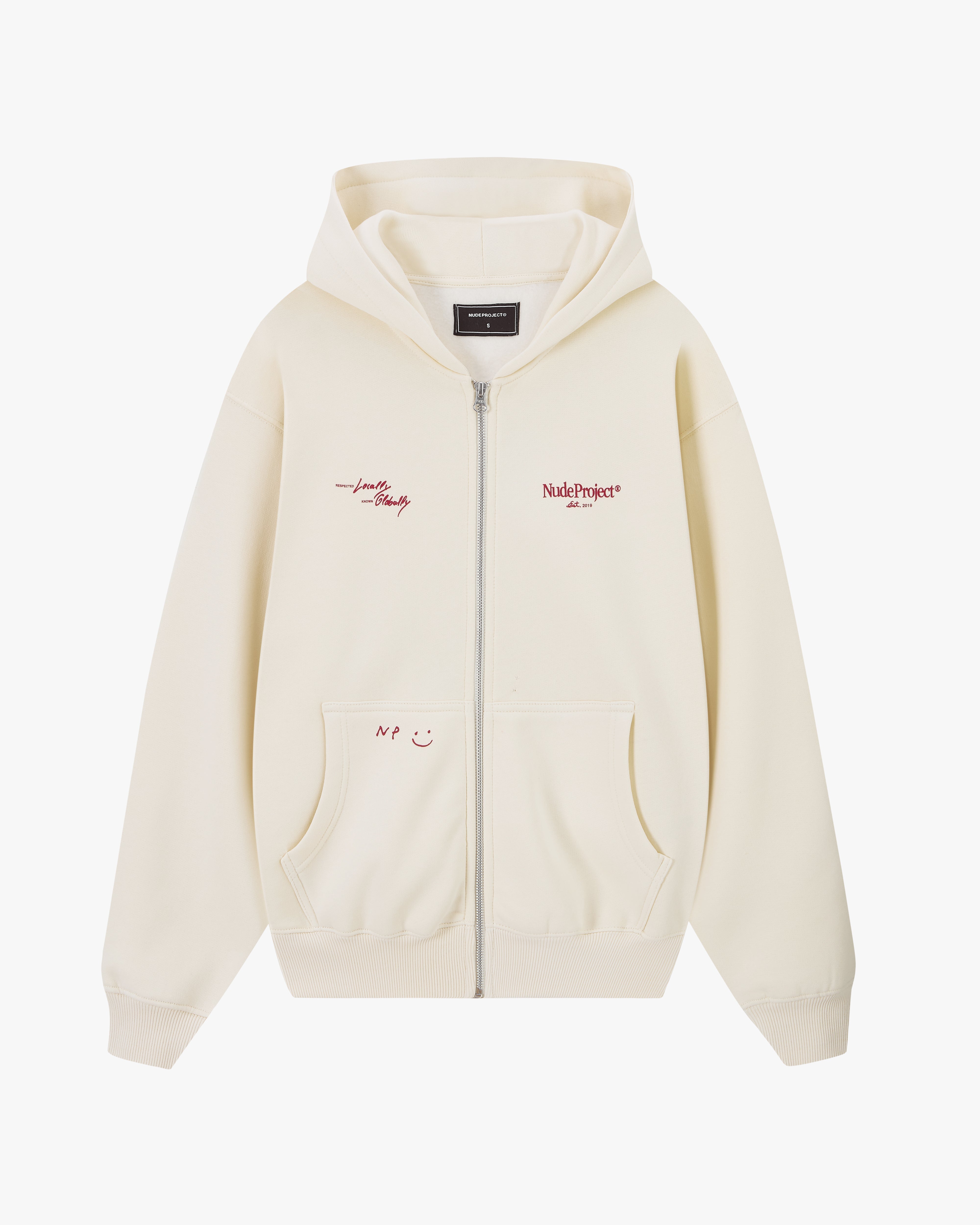 Global Soon Zip-Up Hoodie Marshmallow