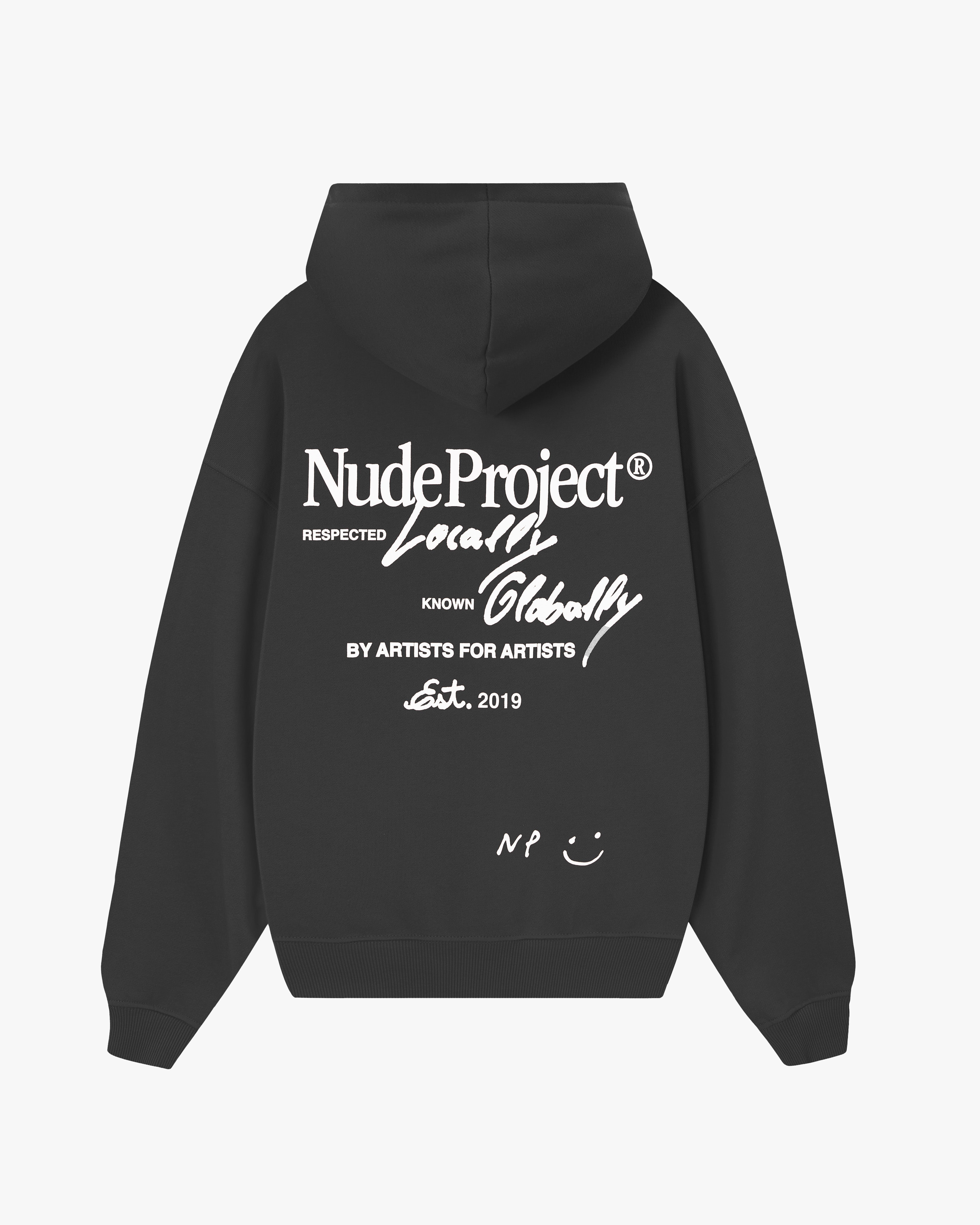 Global Soon Zip-Up Hoodie Ash