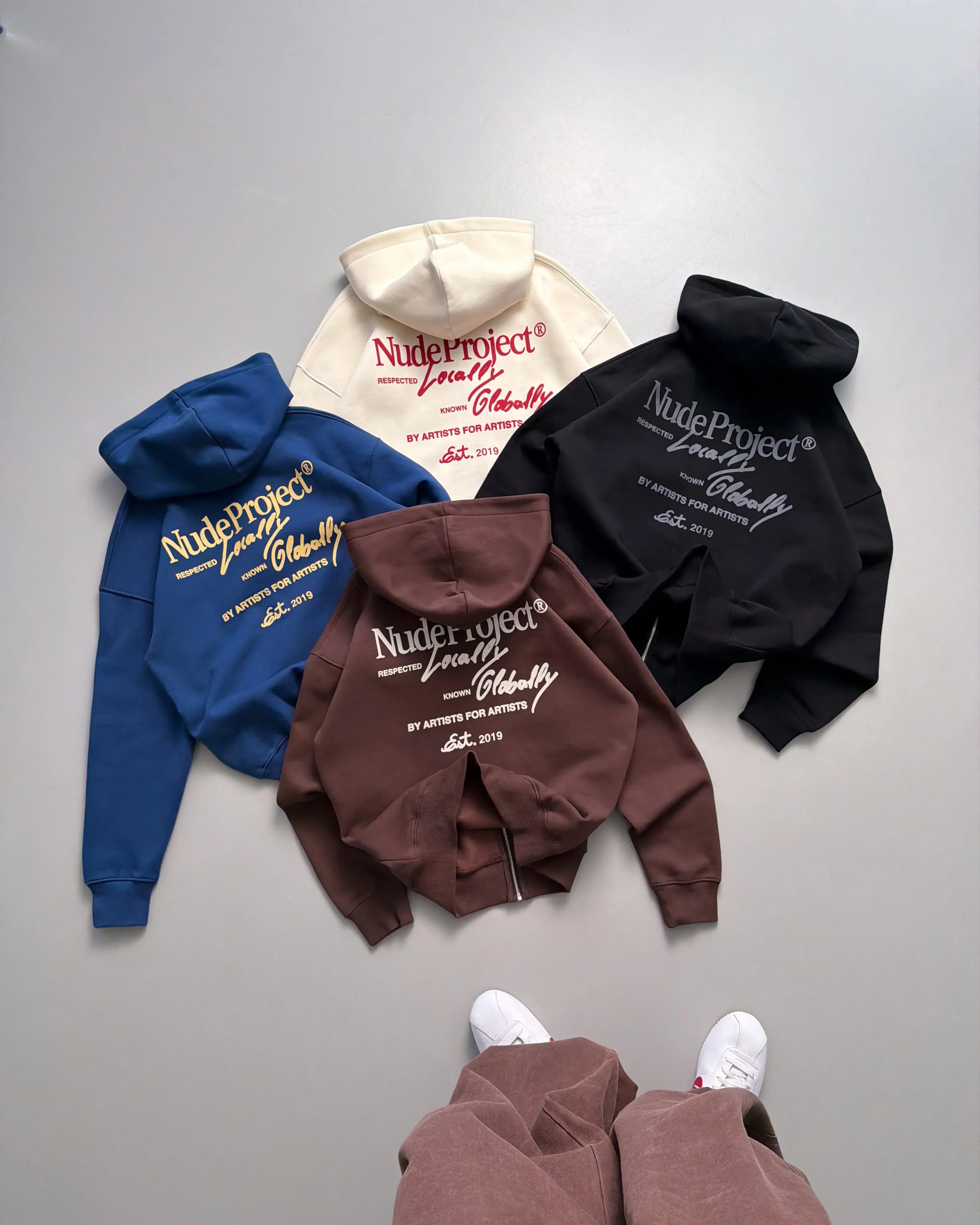 Global Soon Zip-Up Hoodie Marshmallow