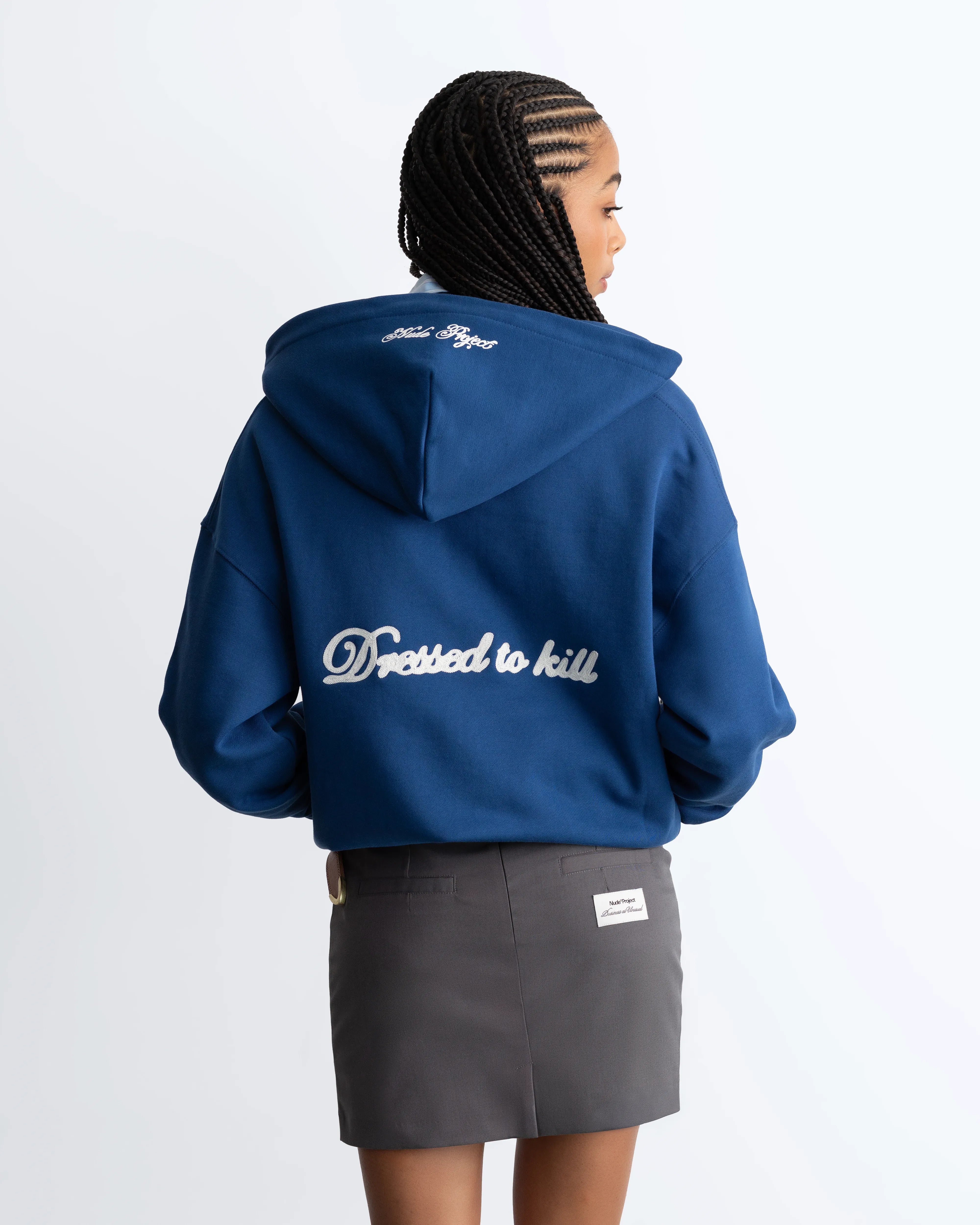 Kill Bill Zip-Up Hoodie Blue