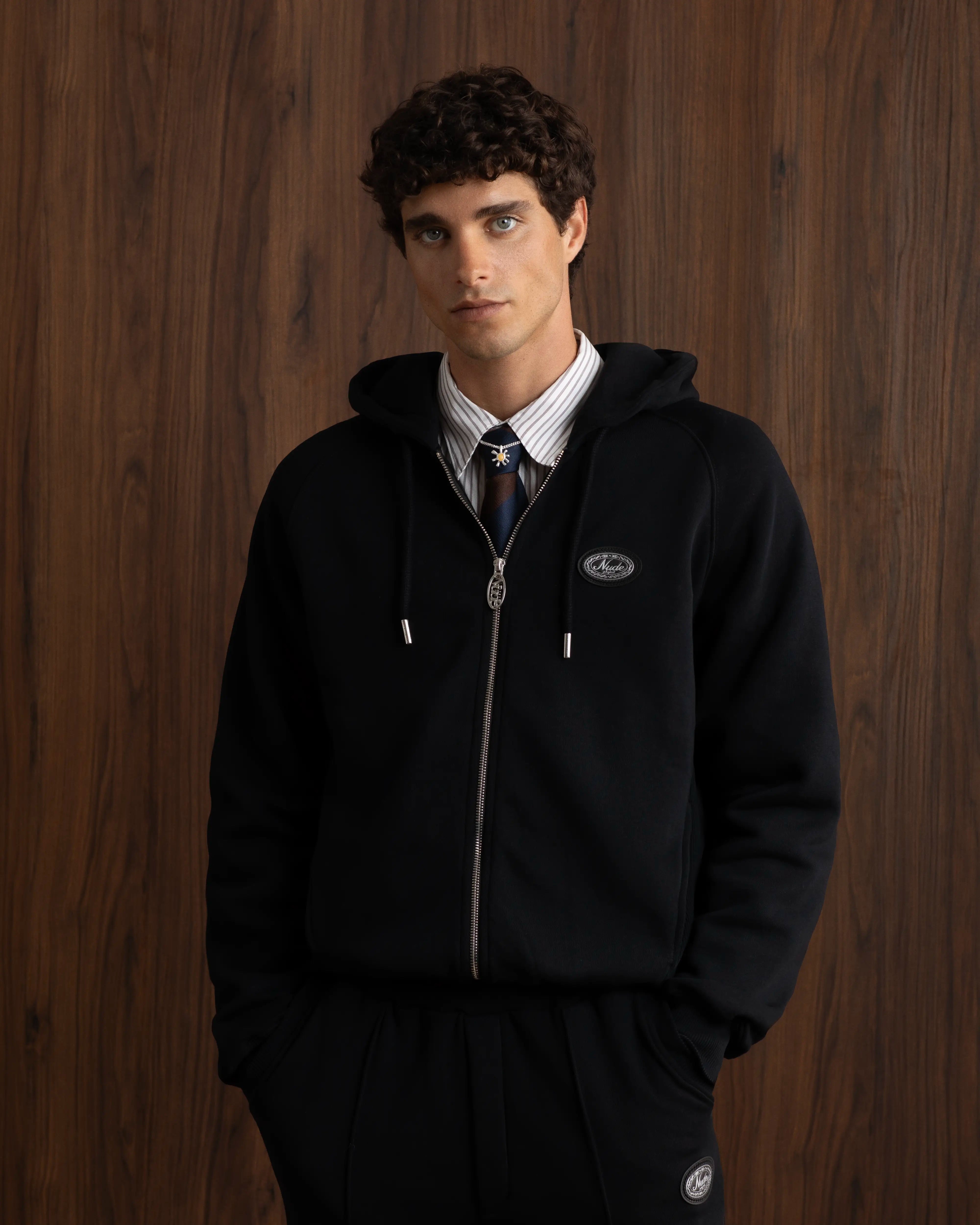 Essentials Zip-Up Hoodie Black