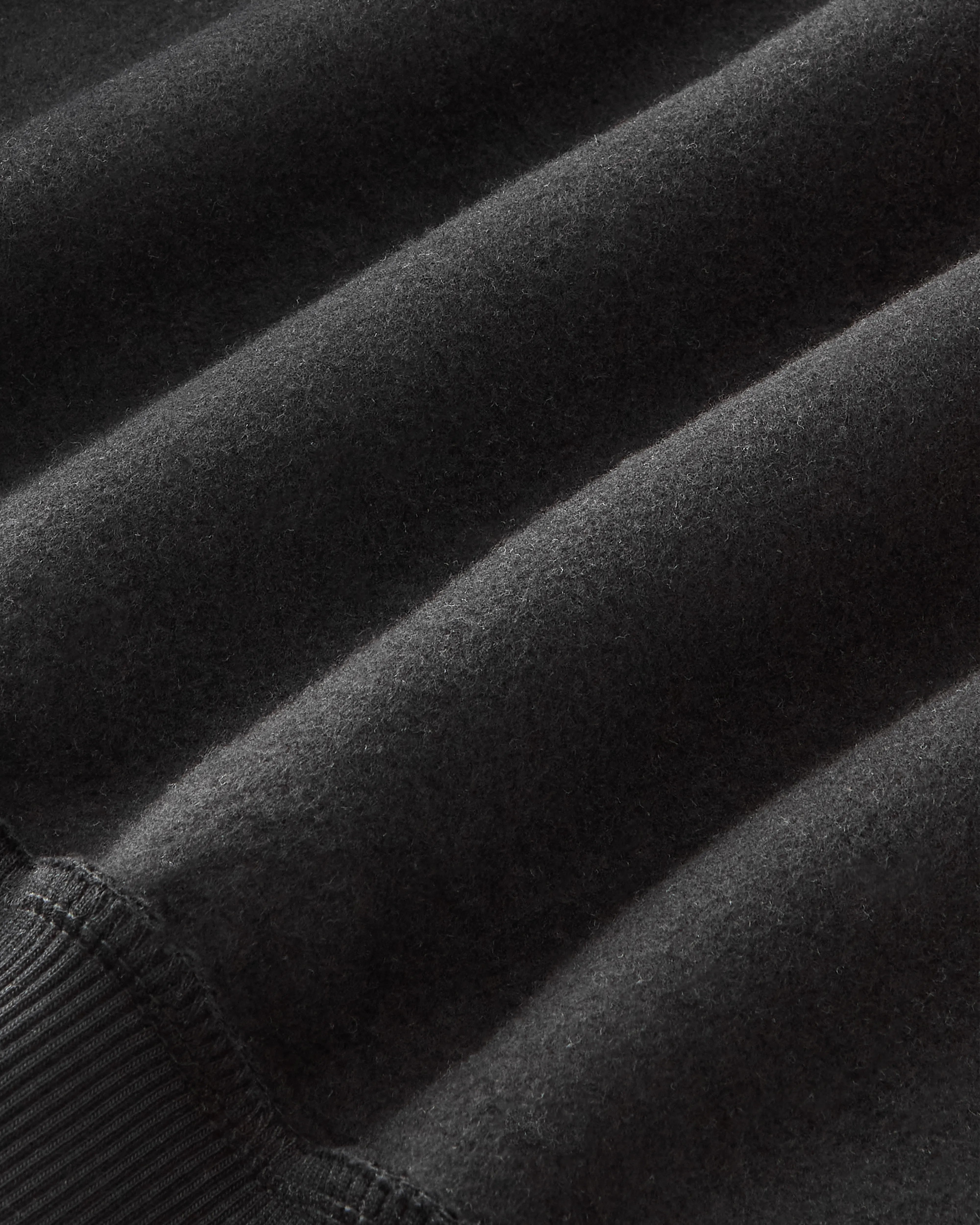 Basic Cherry Quarter-Zip Black