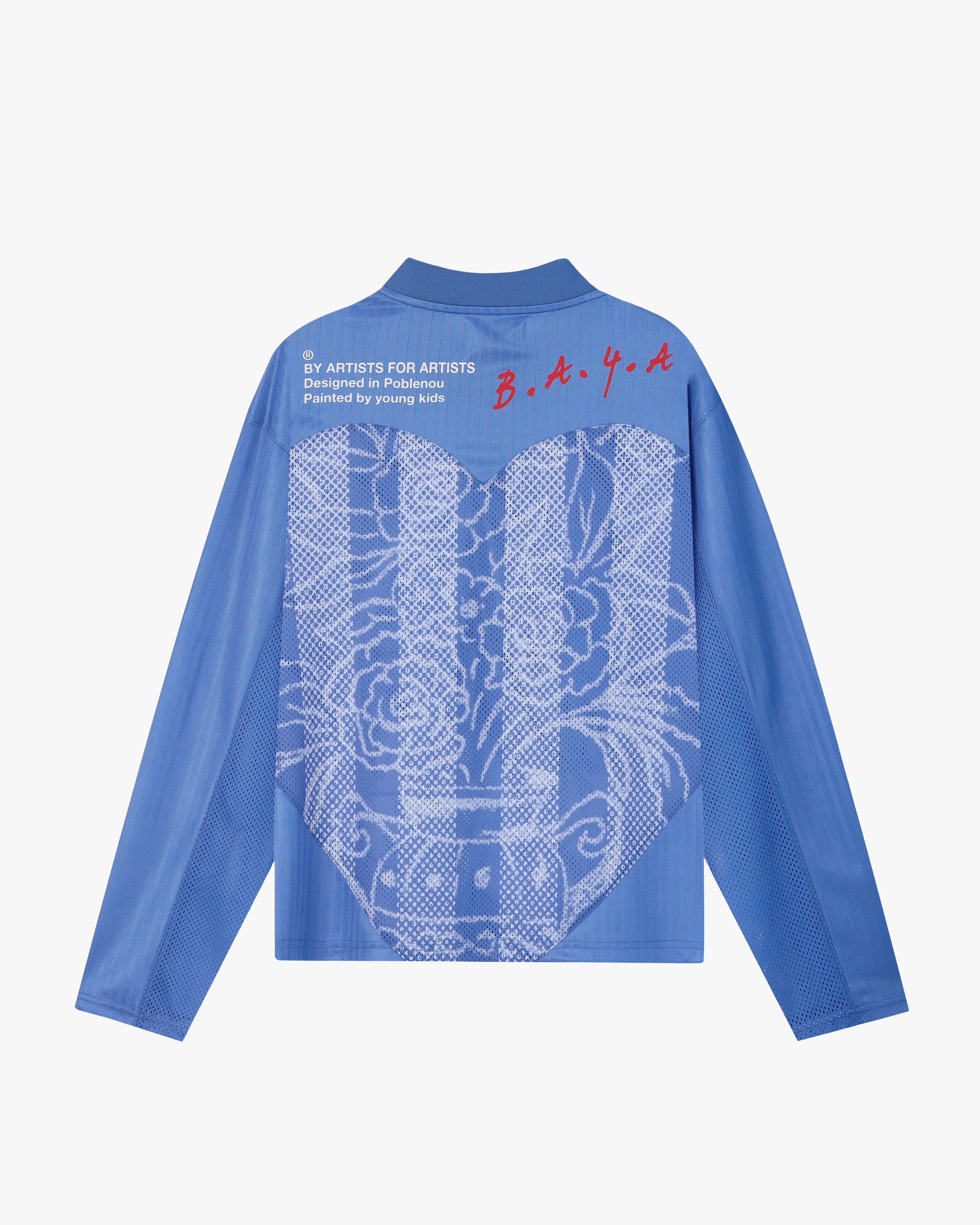 Paolo Football Long-Sleeve Tee Blue