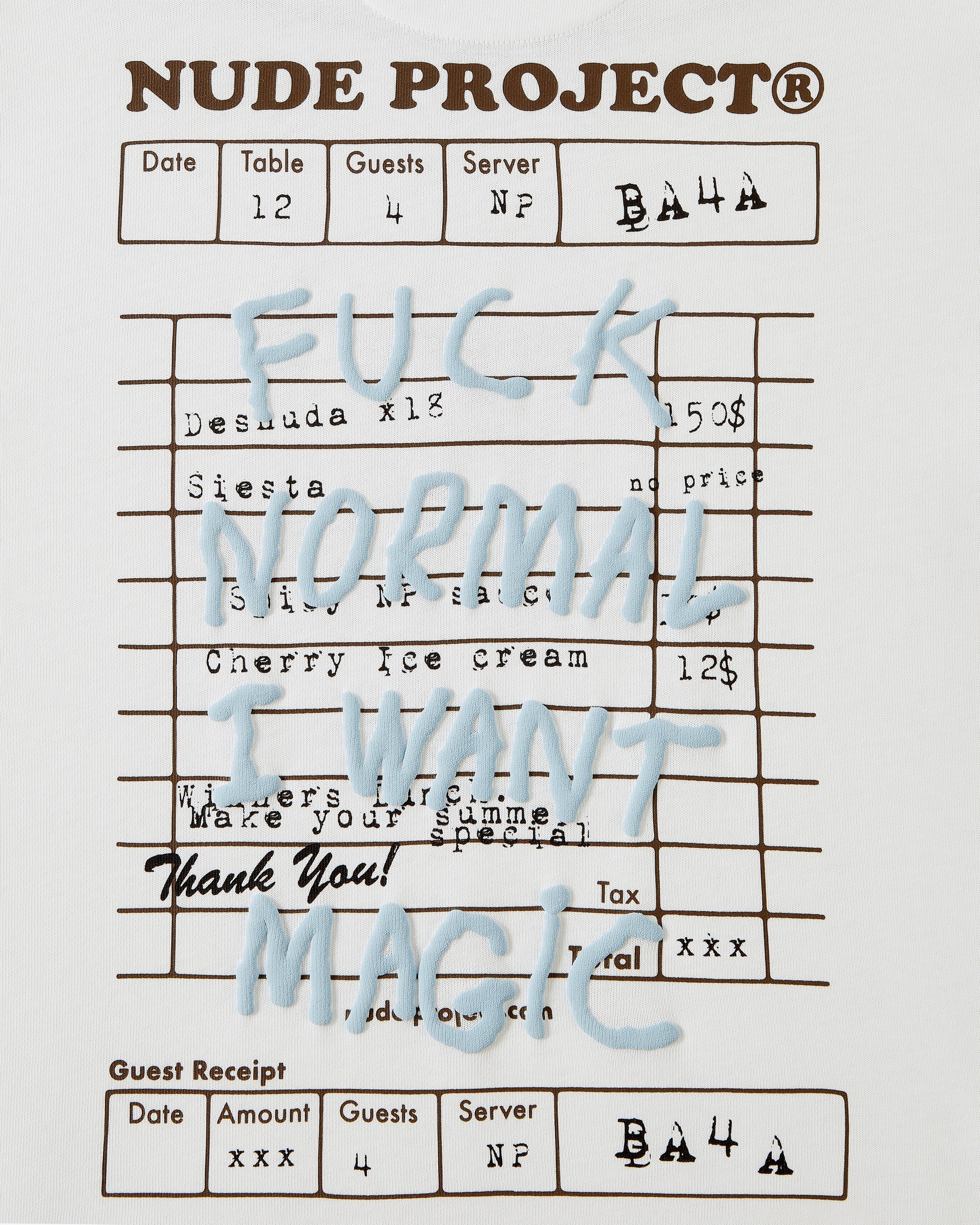 Fuck Normal Tee White