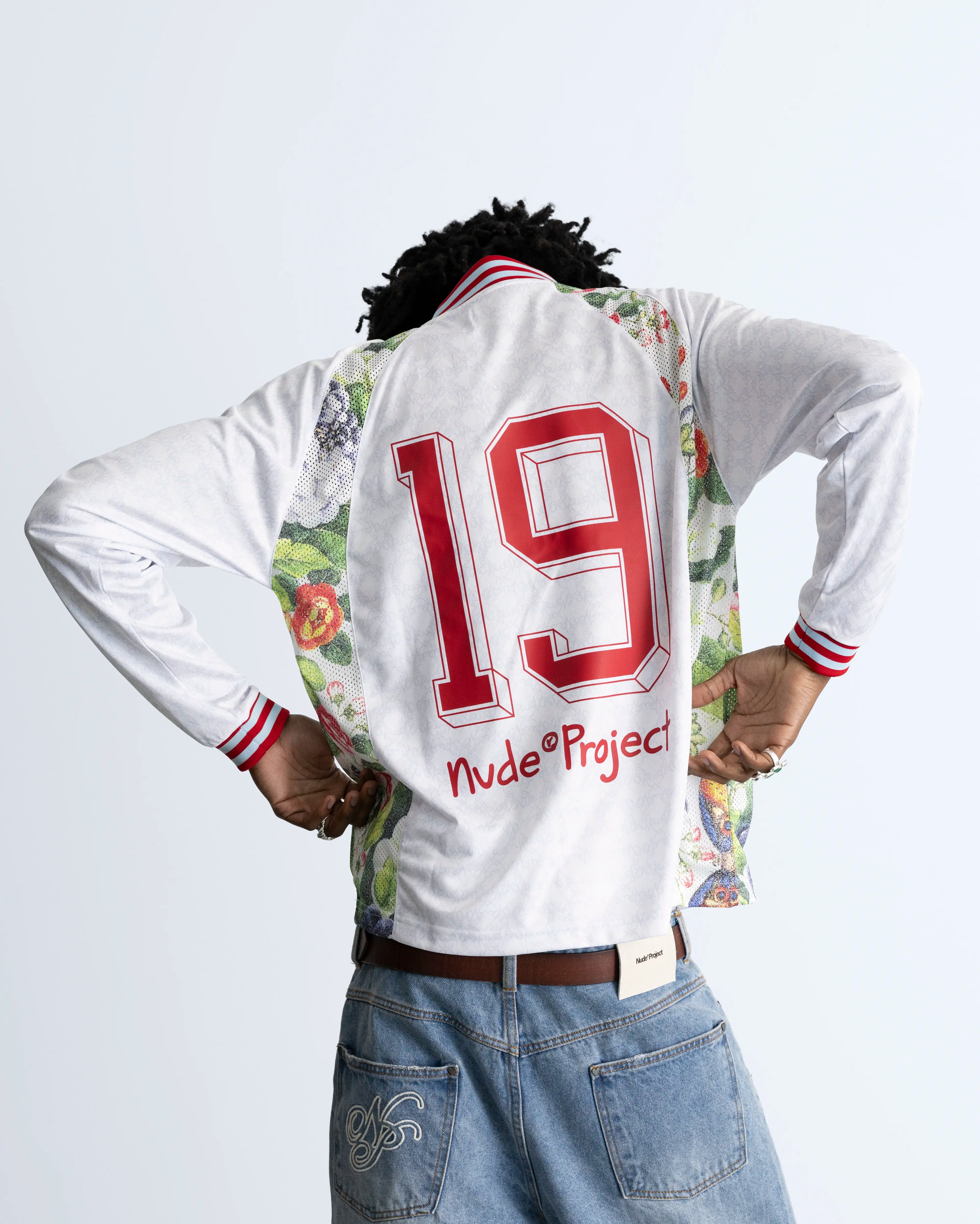 Blaze Football Long-Sleeve Tee White