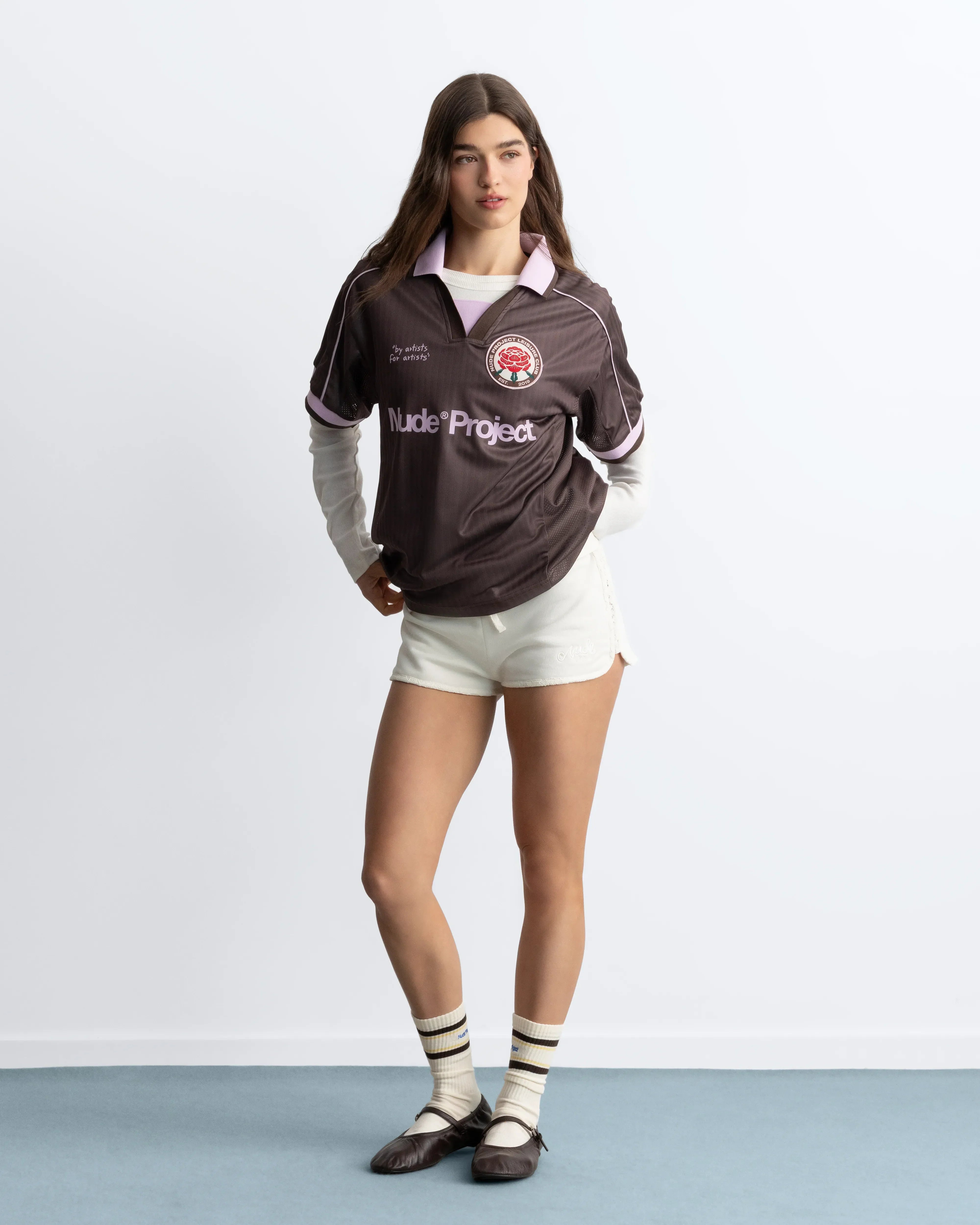 Basic Football Tee Brown