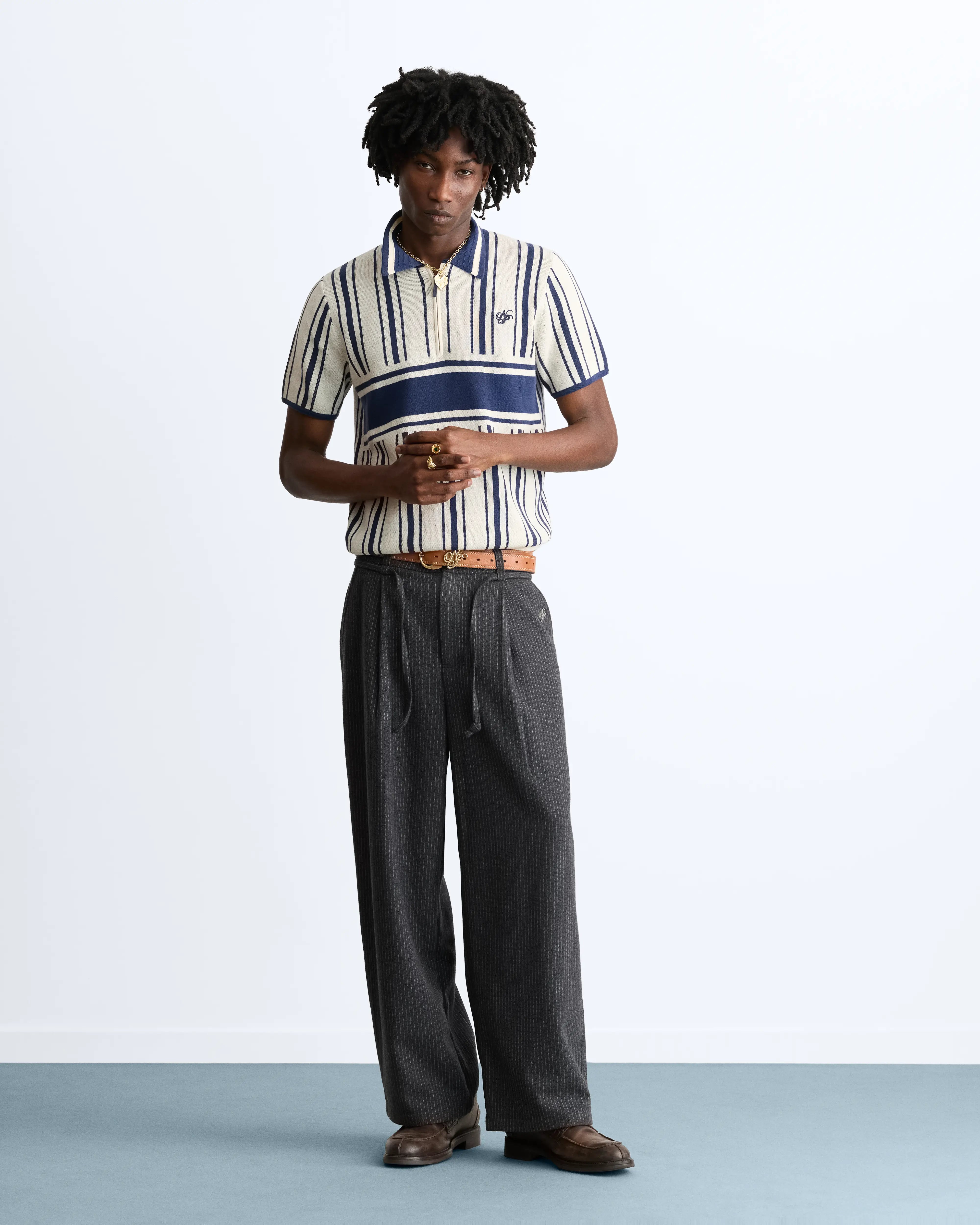 Pierluigi Football Knit Polo