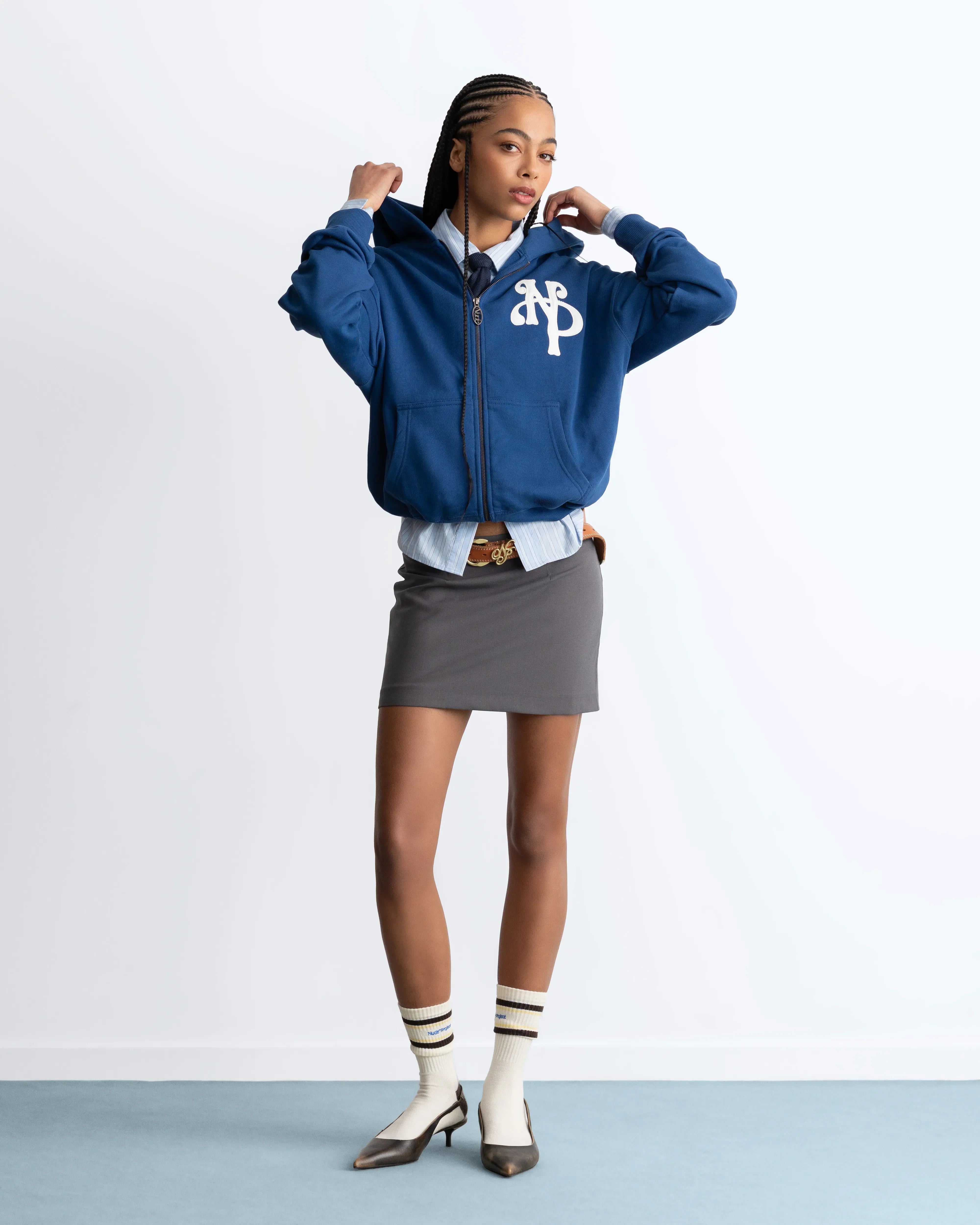 Kill Bill Zip-Up Hoodie Blue