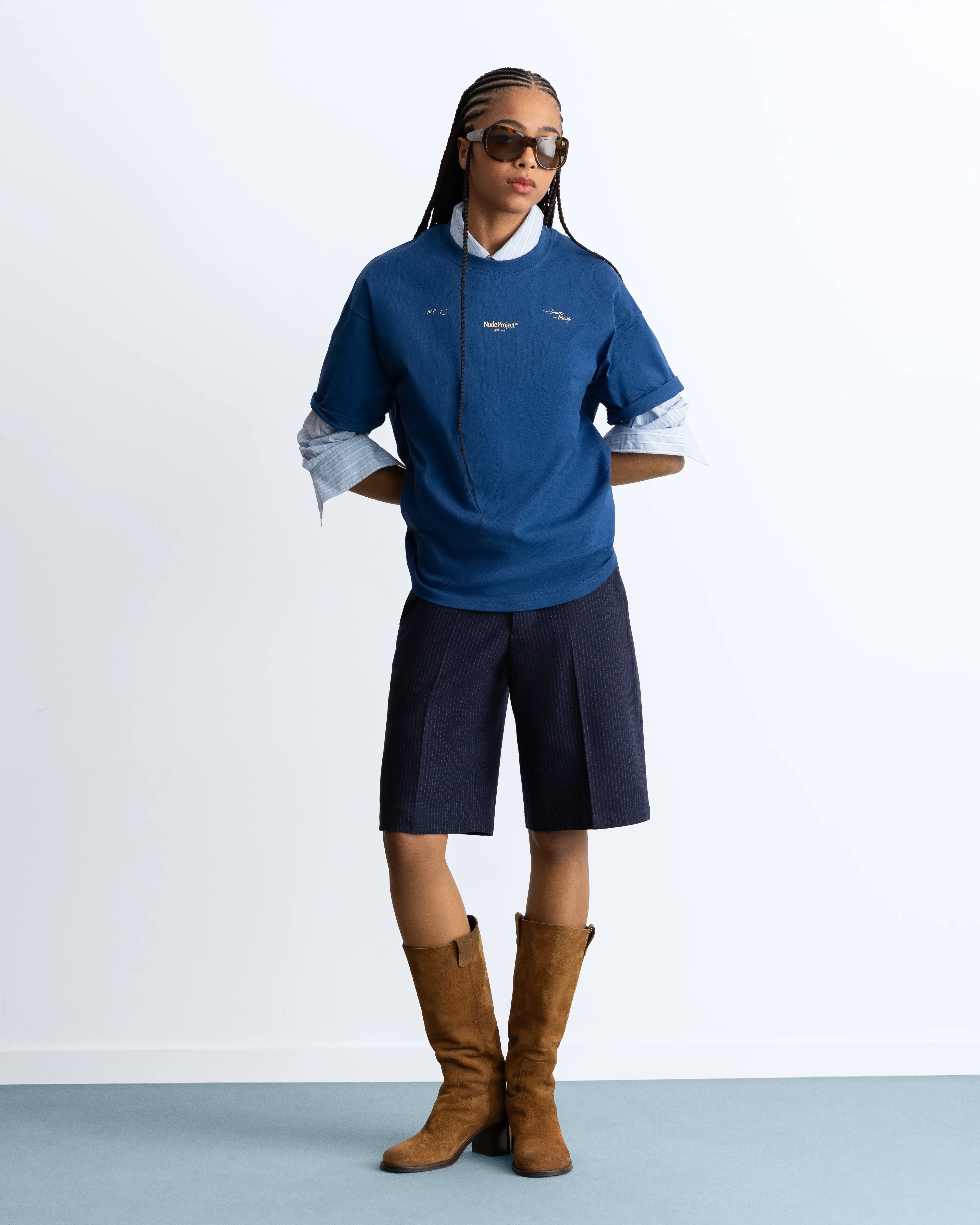 Global Soon Tee Blue