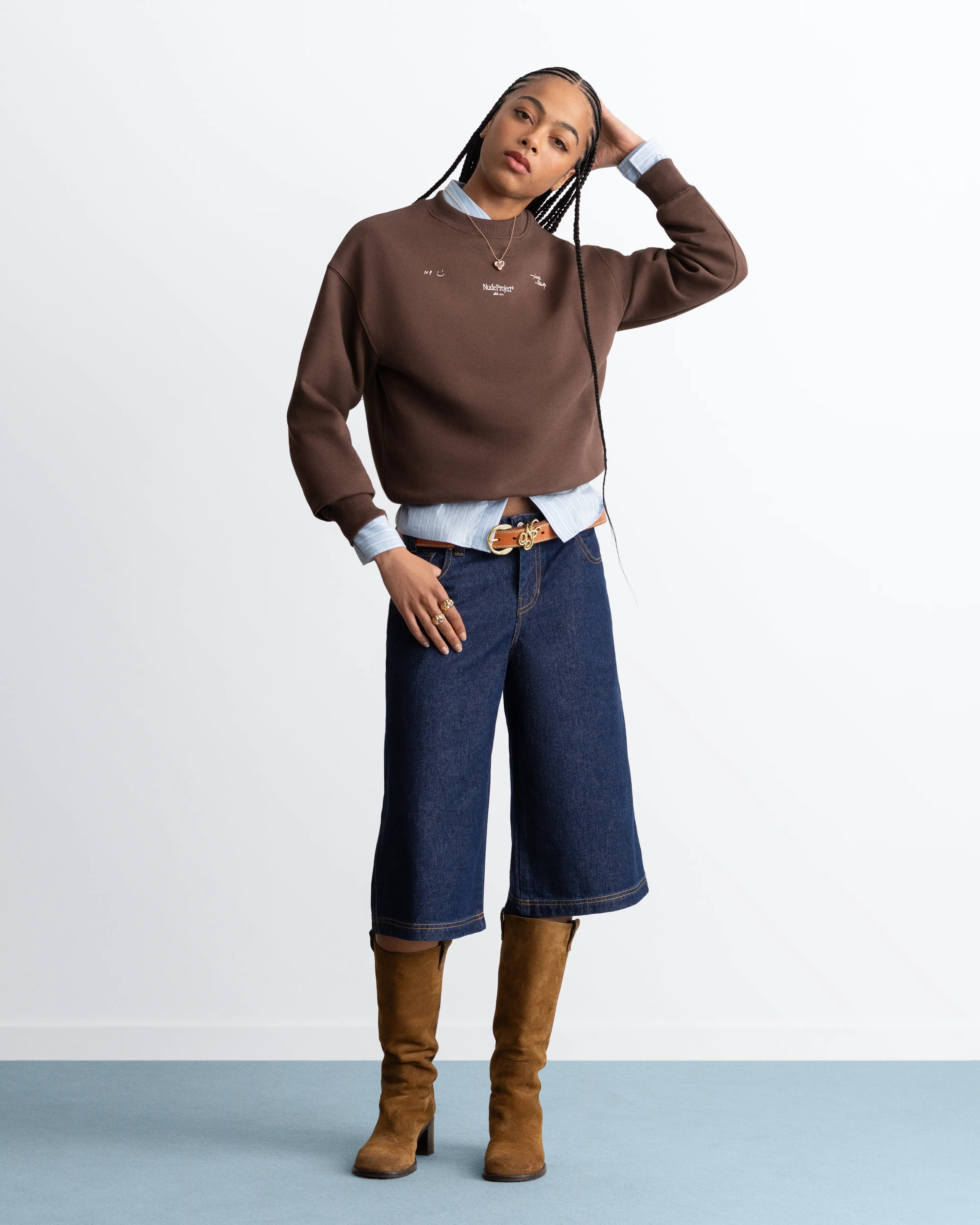 Global Soon Sweatshirt Brown